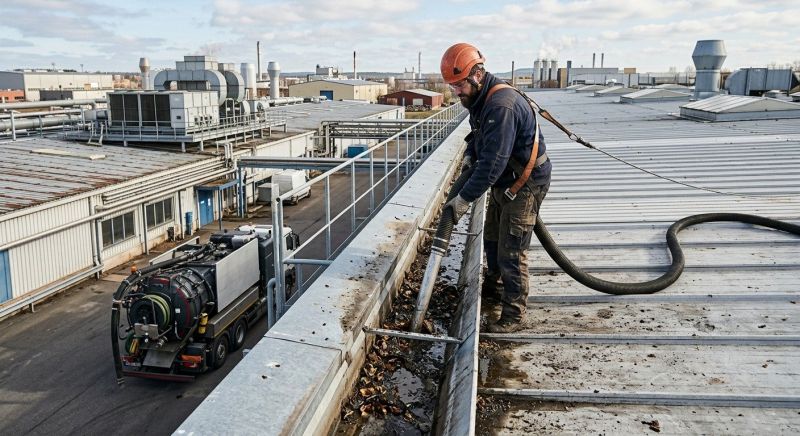 Commercial Gutter Cleaning in Roseville, CA
