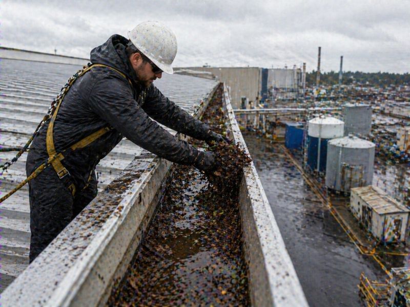 Industrial Gutter Cleaning in Roseville, CA